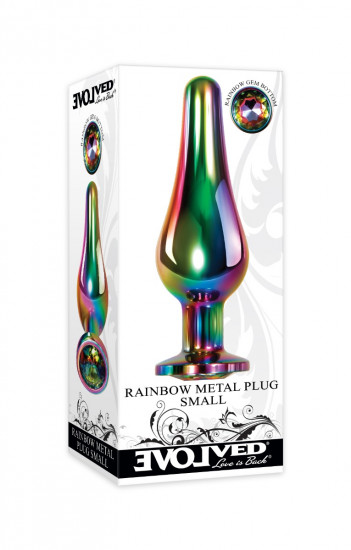 Evolved Rainbow Metal Plug Small Multi Color