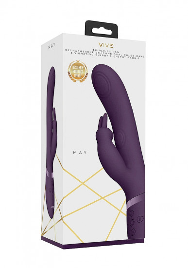 VIVE - May - Luxe Vibrator met Pulsatie paars