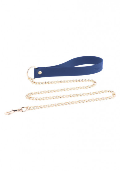 Taboom Siliconen Halsband En Riem Blauw