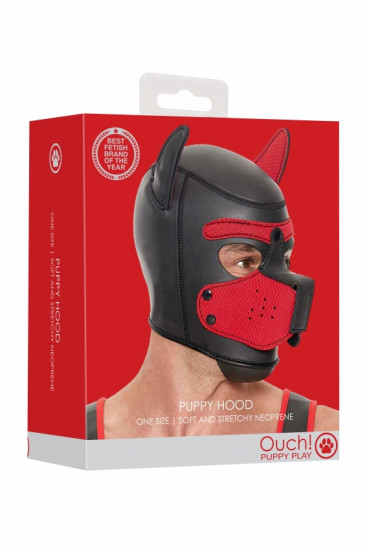 Ouch! Puppy Hood Masker Rood