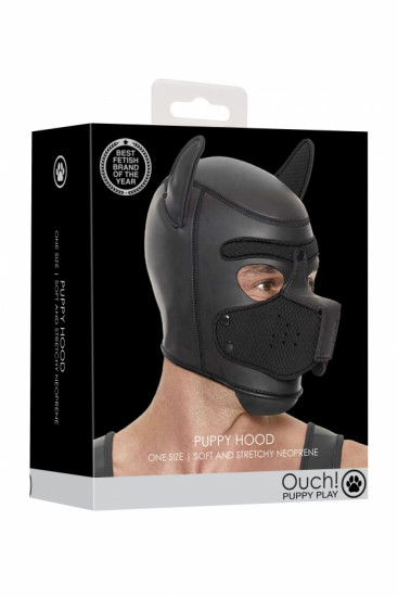 Ouch! Puppy Hood Masker Zwart