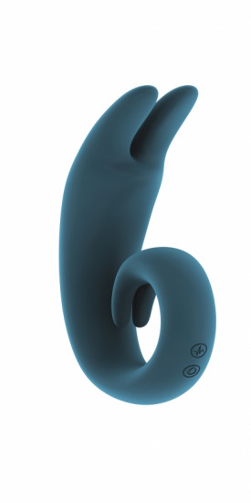 Mjuze The Lithe Bunny Dubbele Vibrator Blauw