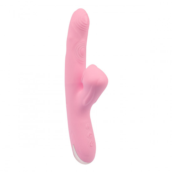 Bump Thrusting Suck Vibrator Lichtroze