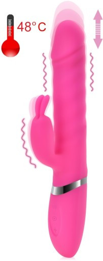 Rabbit Thrusting Vibrator Roze