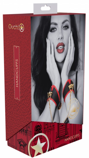 Ouch! Milan Handboeien Zwart/Rood