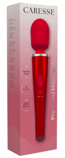 Caresse Pro Wand Massager Rood