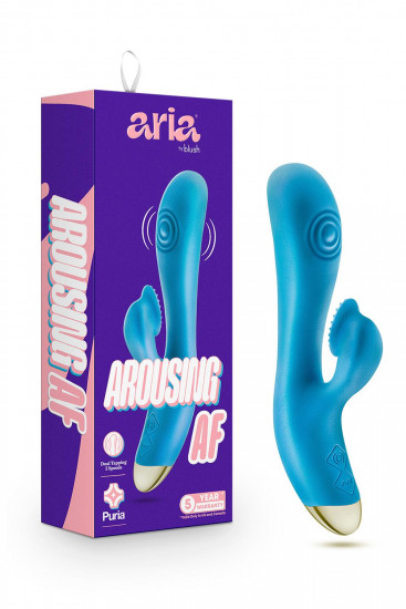Aria Arousing AF Rabbit Vibrator Blauw