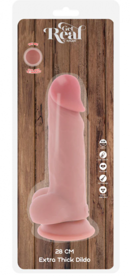 Get Real Extra Thick 28 CM Dildo