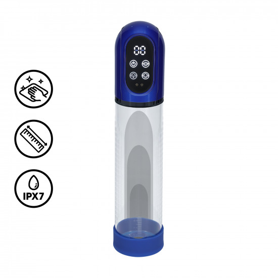 Pumped Engage Masturbator Pump Metellic Blue