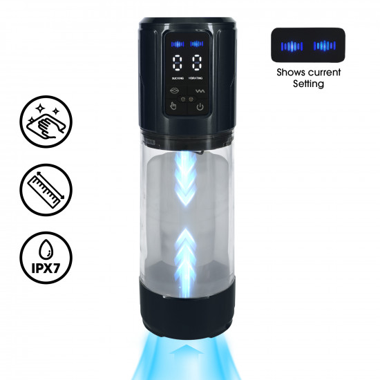 Pumped Ultralift Masturbator Pump Gun Metal