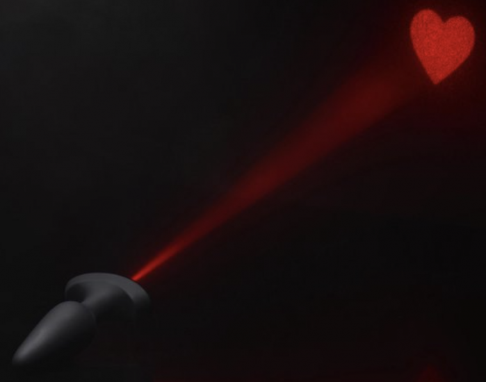 Booty Sparks Heart Laser Buttplug