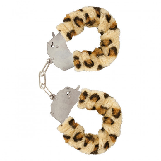 Furry Fun Handboeien Luipaard print