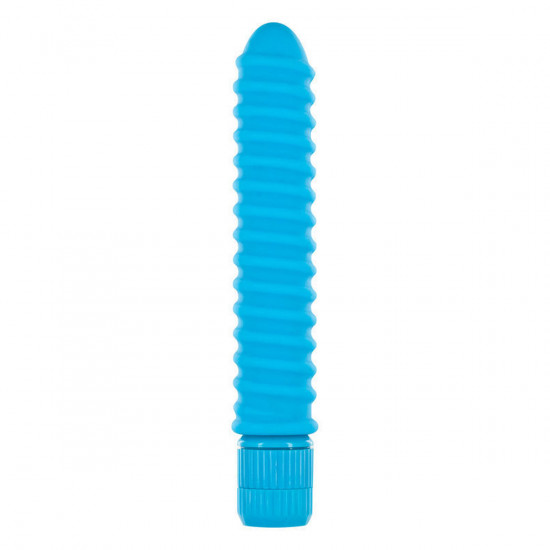 Funky Ribbed Vibe Vibrator Blue