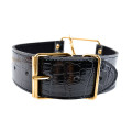 Fetish Gold Collar And Leash Halsband Zwart
