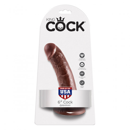 King Cock 6 Inch Dildo Bruin