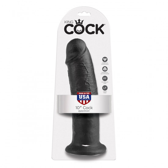King Cock 10 Inch Dildo Zwart