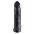King Cock 12 Inch Cock with Balls Dildo Zwart
