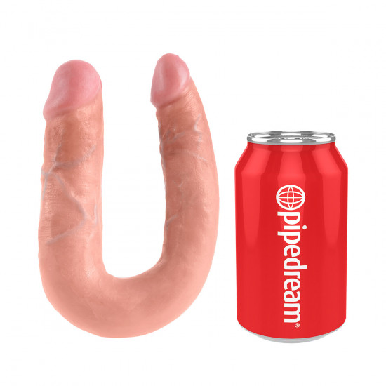 King Cock U-Shaped Medium Double Trouble Dildo Blank