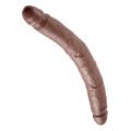 King Cock 12 Inch Slim Double Dildo Bruin