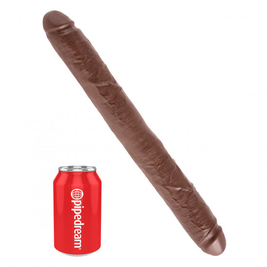 King Cock 16 Inch Thick Double Dildo Bruin