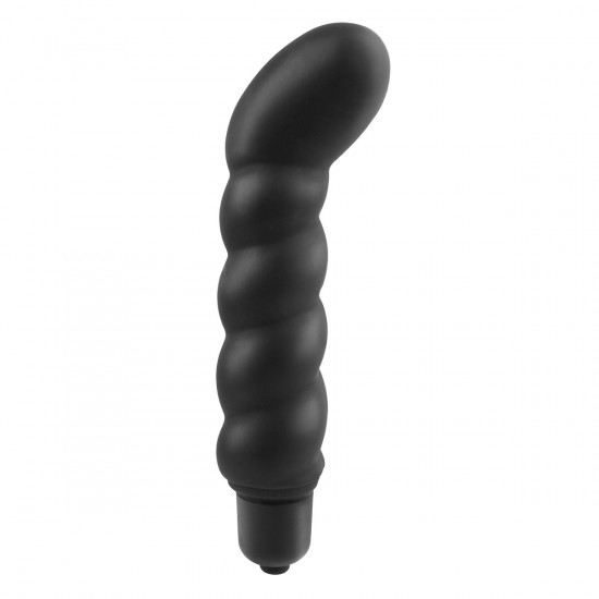 Ribbed P-Spot Vibe Anaal Vibrator Zwart