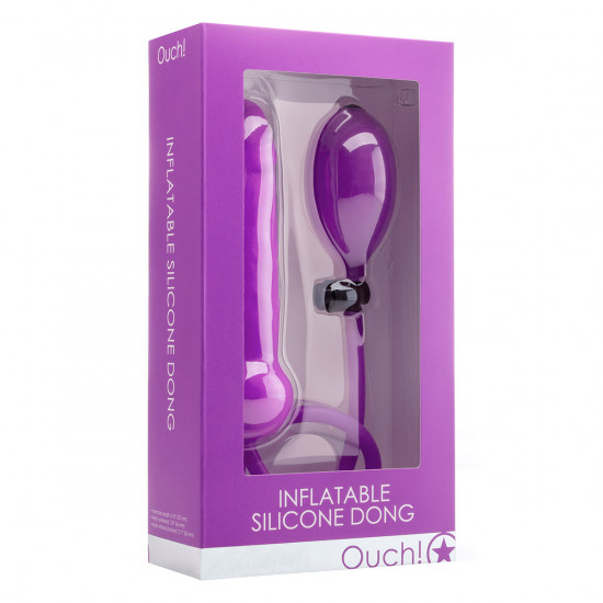 Ouch! Inflatable Silicone Dong Paars