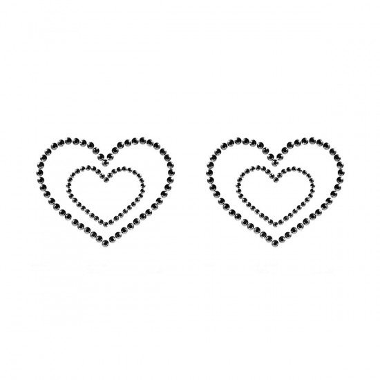 Skin Jewellery Mimi Hearts Zwart