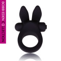 Bobbi Eden Rocking Rabbit Cockring zwart