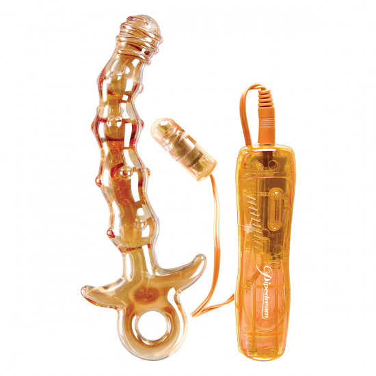 Icicles No. 15 Glazen Vibrator Oranje