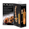 Icicles No. 15 Glazen Vibrator Oranje