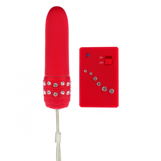 Crystal Mini Vibe Vibrator Rood