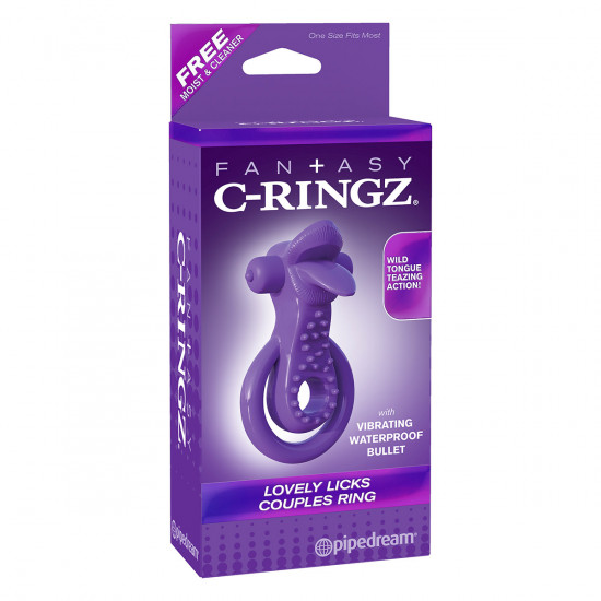 C-Ringz Lovely Licks Couples Cockring paars