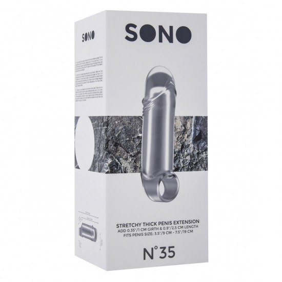 Sono Stretchy Thick Penis Extension No. 35 Transparant