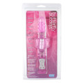Silicone Butterfly Rabbit Vibrator Roze