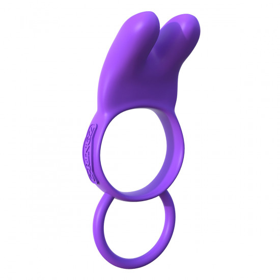 C-Ringz Twin Teazer Rabbit Cockring Paars