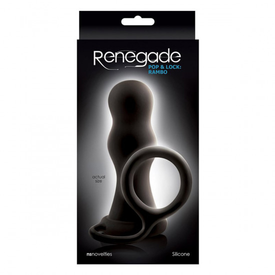 Renegade Pop & Lock Rambo Cockring Zwart
