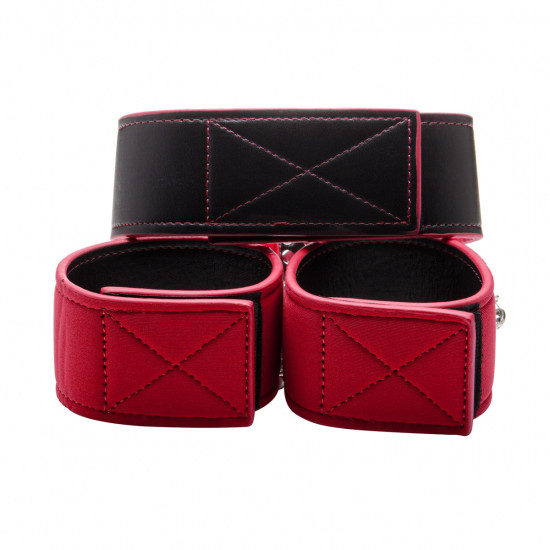 Ouch! Reversible Hals en Handboeien Rood