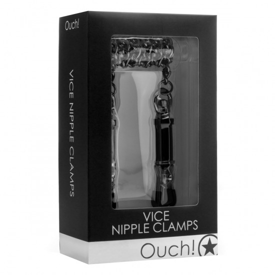 Ouch! Vice Tepel Klemmen Zwart
