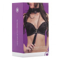 Ouch! Reversible Collar With Leash Paars
