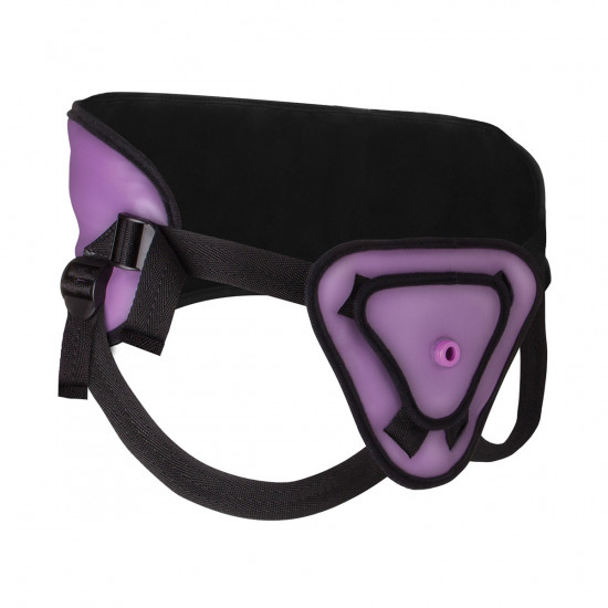 Ouch! Deluxe Silicone Strap-On 8 Inch Paars