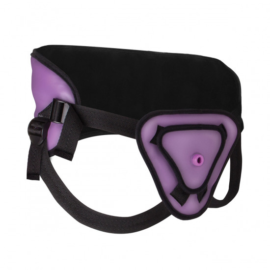 Deluxe Silicone Strap-On Set 8 Inch Paars