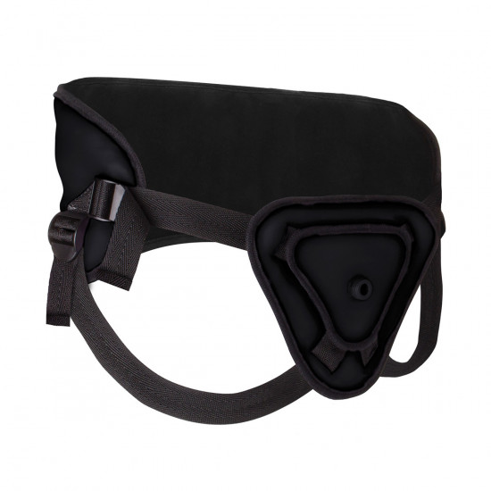 Deluxe Silicone Strap-On Set 8 Inch Zwart