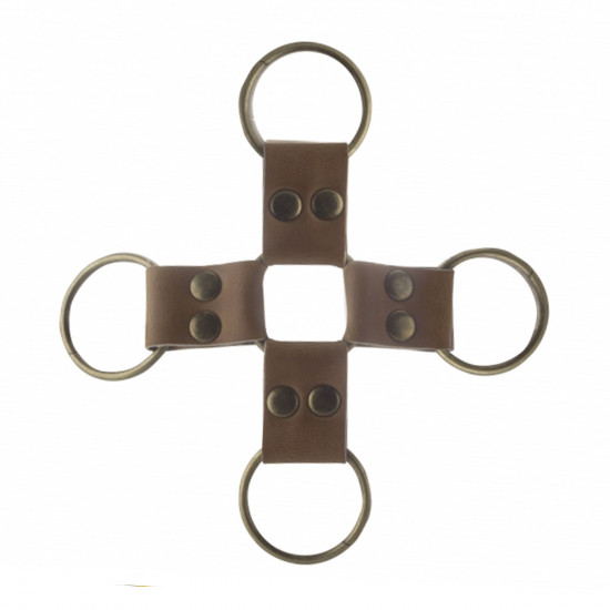 Ouch! Hogtie Boeien Set Bruin