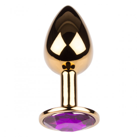 Plug It Strass Buttplug Small Goud/Paars