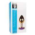 Plug It Strass Buttplug Small Goud/Paars