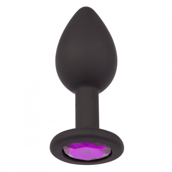 Plug It Strass Buttplug Small Zwart/Paars