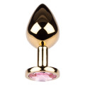 Plug It Strass Buttplug Medium Goud/Roze