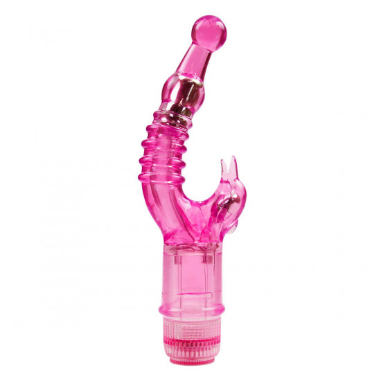 Crystal Naughty Dolphin Vibrator Roze