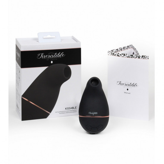 Irresistible Kissable Luchtdruk Stimulator Zwart