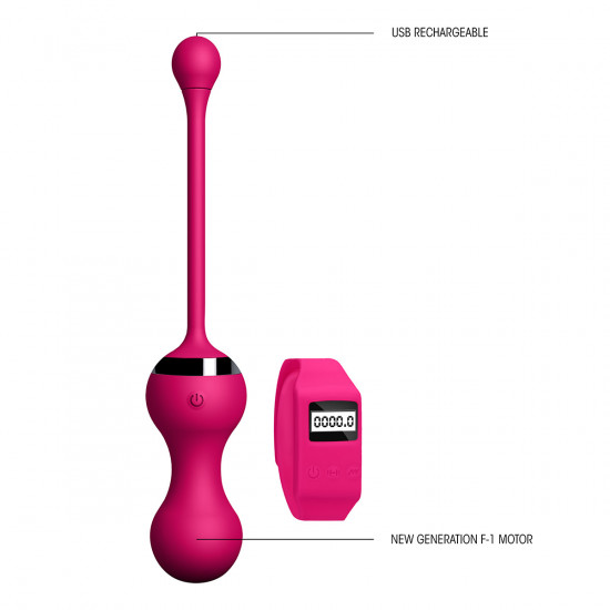 Sexercise Kegel Egg Met Horloge Training Set Roze